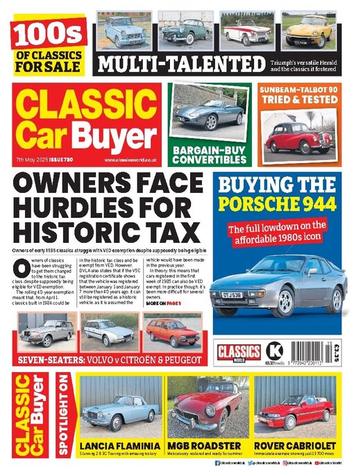 Détails du titre pour Classic Car Buyer par Kelsey Publishing Ltd - Disponible